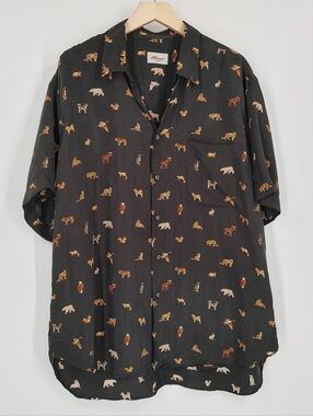 Brioni Sport Animal Printed Button Down Shirt